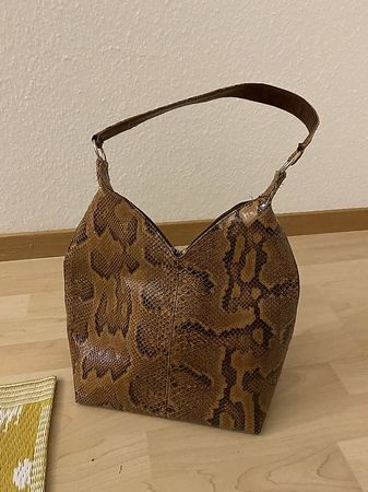 Coole Gelb Schwarze Ledertasche neu zu verkaufen