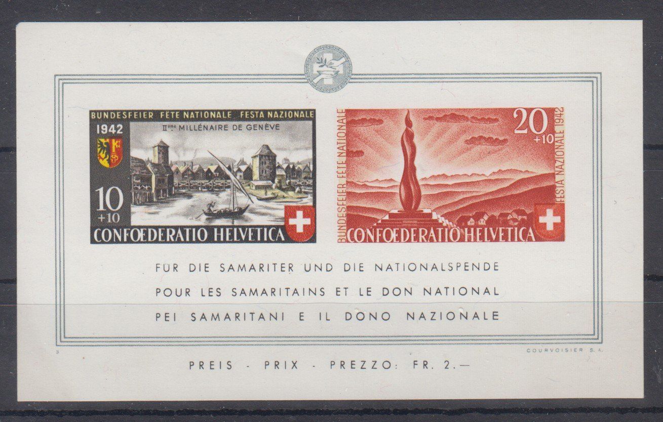 Alle Briefmarken: Bloc Pro Patria 19 neuf** – Gebraucht aus Boécourt von Denteles66