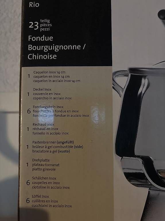 Migros Appareils de cuisine: Fondue Chinoise Set – D'occasion à Pfäffikon/SZ par PATROL-23 1