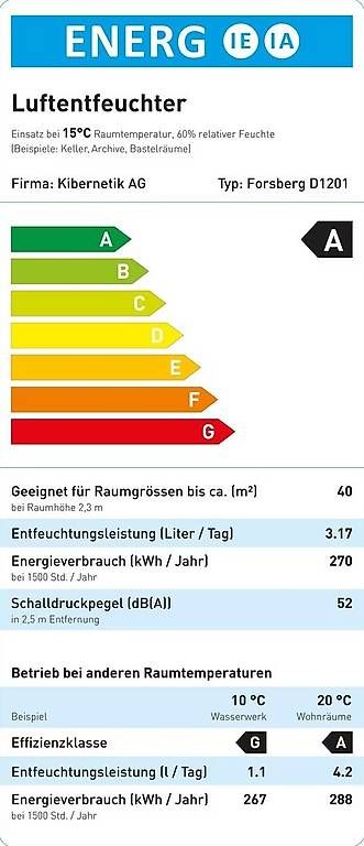 Deumidificatori: Luftentfeuchter Forsberg D1201 – Usato da Mörschwil venduto da matt67 4