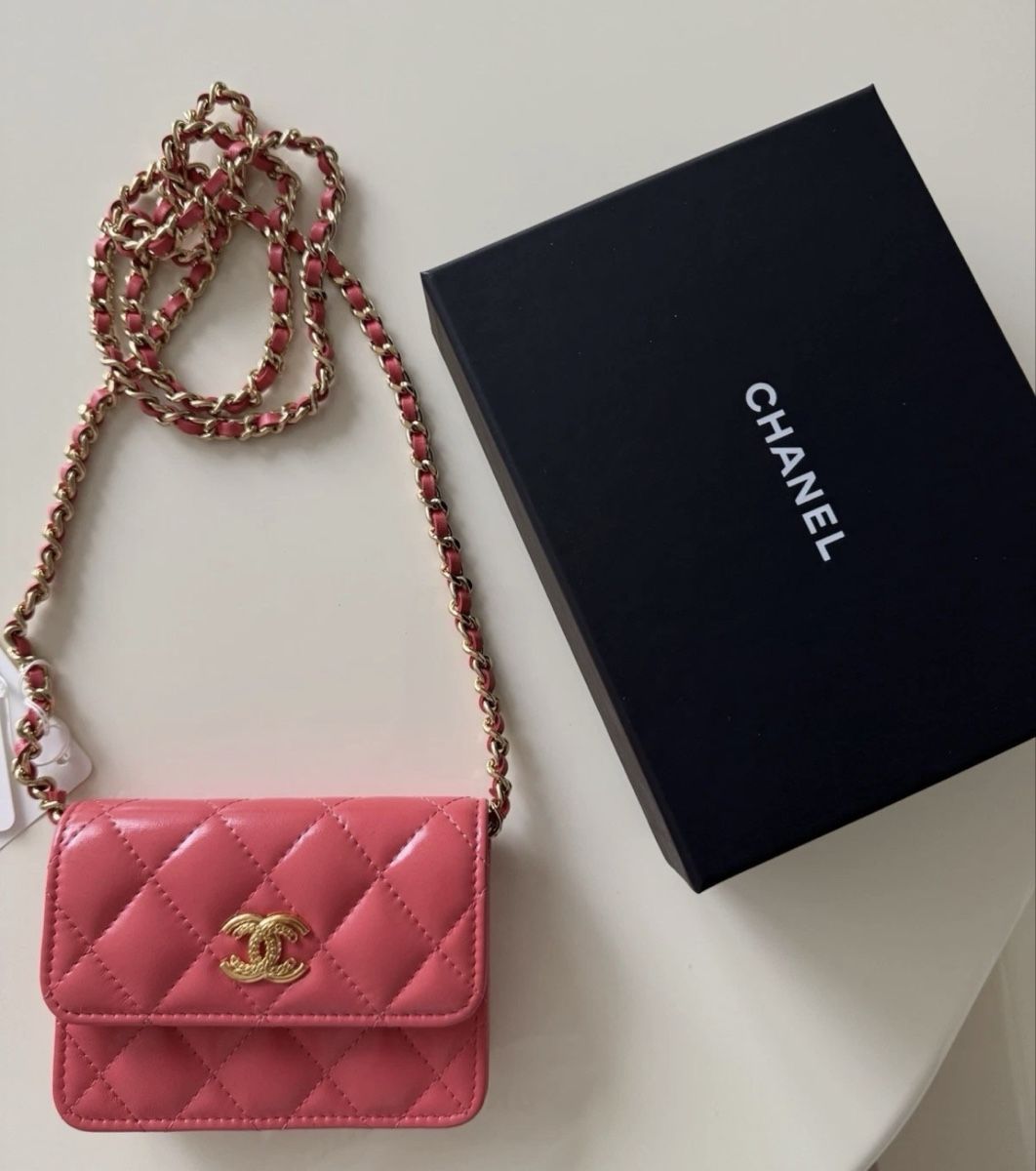 Chanel Borse da donna: Chanel Wallet on Chain pink leather new – Nuovo e nell'imballaggio originale da Vesenaz venduto da ale_wrt6
