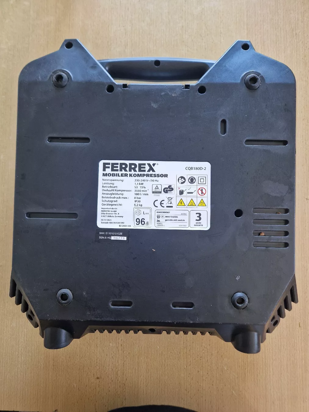Ferrex Compressori: Ferrex Mobiler Kompressor 180 L/Min  – Usato da Eiken venduto da Yoda1977 2