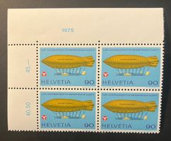 Viererblock Sonderpostmarke Helvetia 1975 ungestempelt