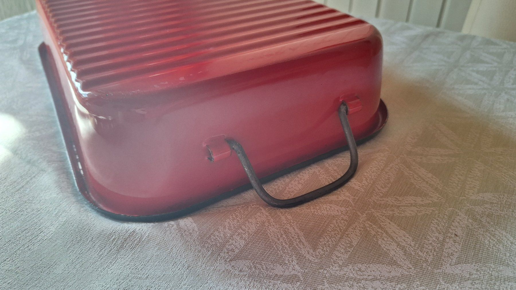 Teglie da forno: Vintage Bräter Email  rot /weiss – Usato da Dornach venduto da majo8689 6