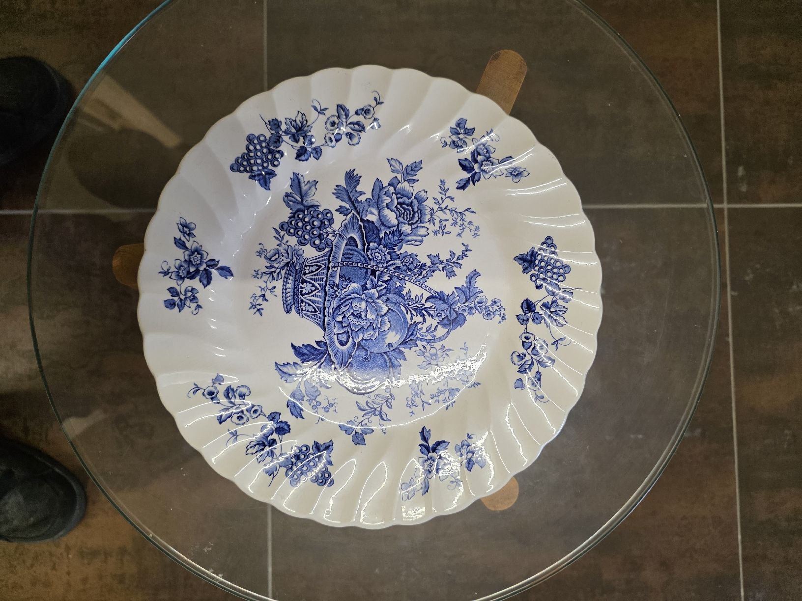 Piatti: Vintage Myott Teller "Bountiful" | England | Blau-Weiß | – Usato da Felben-Wellhausen venduto da Darameo