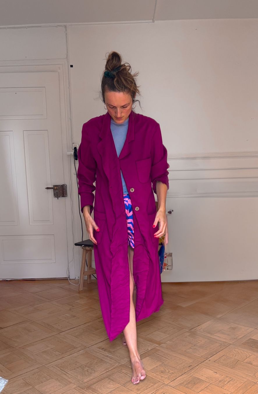 Giacche: Leichte lange Jacke in toller Farbe – Usato da Zürich venduto da Karaleva 1
