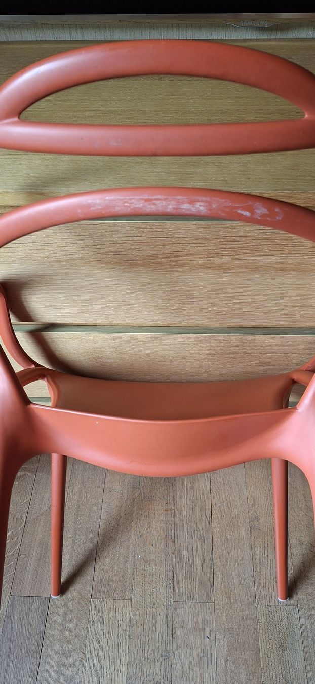 Kartell Stühle: Kartell Masters Stuhl, Rot Soft Touch – Gebraucht aus Liestal von Abimos 8