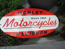 SCHÖNES HARLEY-DAVIDSON EMAILSCHILD