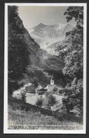 Grindelwald Teilansicht mit Kirche und Viescherhörner