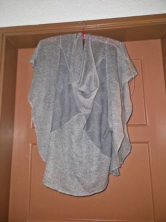 Cardigan gilet lungo donna grigio
