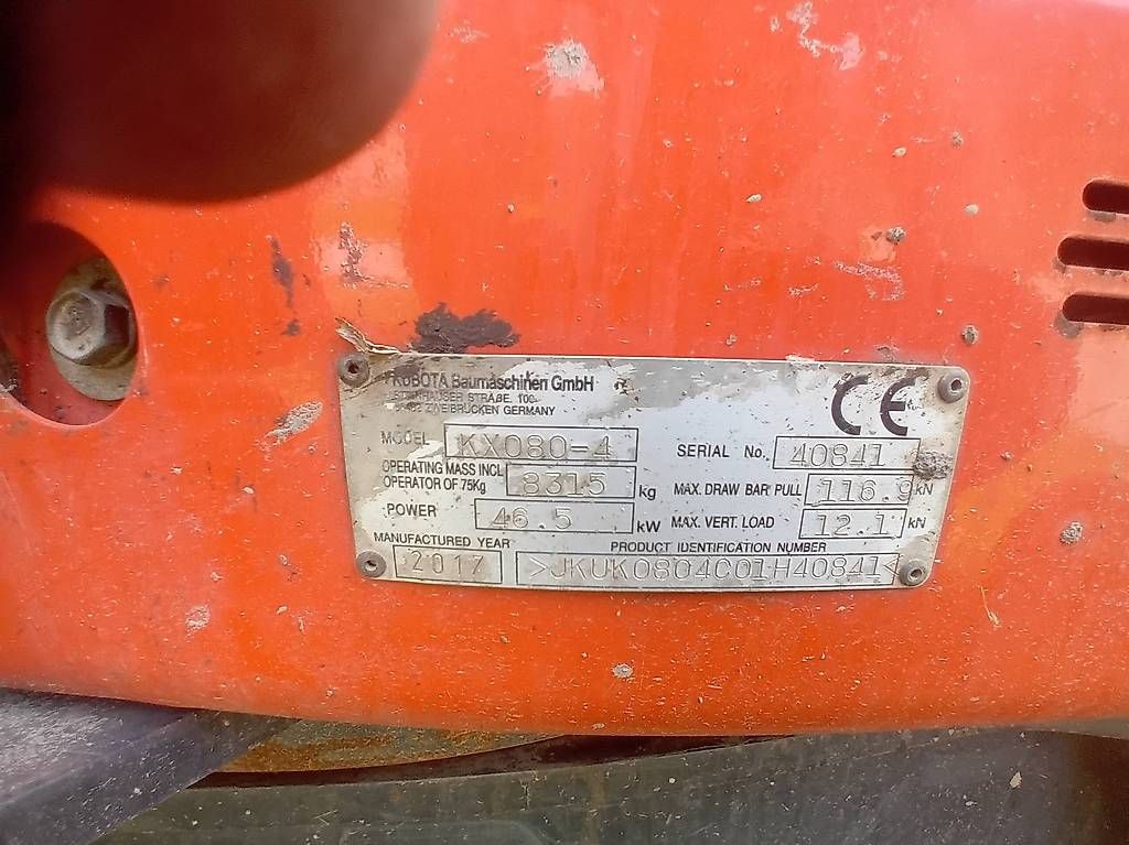 Kubota Excavateurs: Baggger Kubota kx80'4a – D'occasion à Castasegna par Dodone1982 3