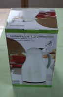 Thermoskrug Isolierkanne 1 lt weiss NEU