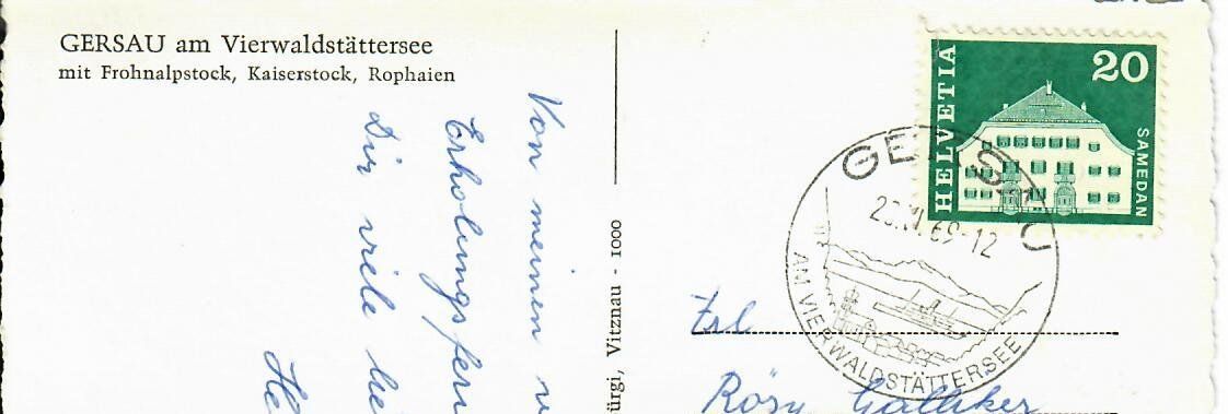 Cartoline postali: Gersau – Usato da Hochdorf venduto da Ziegel-16 1