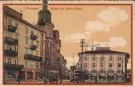 Karte Rorschach Hafen Hotel Anker 1921