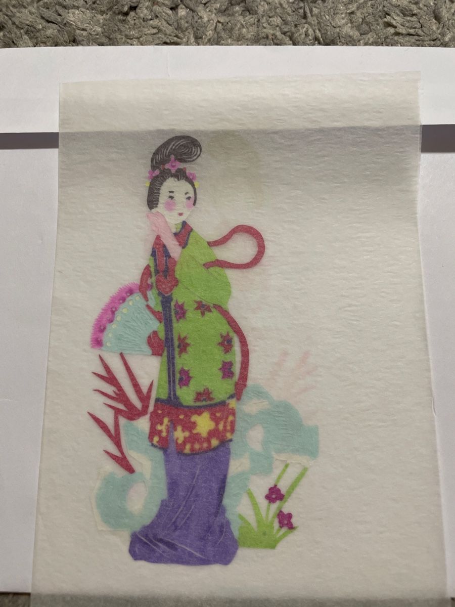 Grafica & Litografie: Chinesische Scherenschnitte, Kraniche, Geisha, Deko – Usato da Rüfenacht BE venduto da Edinas_shop 4