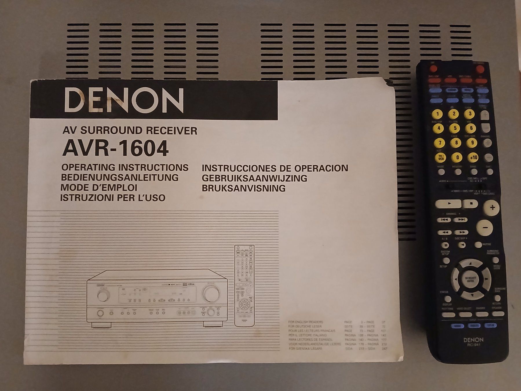 Denon Receiver: Denon AVR-1604 Heimkino Receiver – Gebraucht aus Lausanne von hdda 3