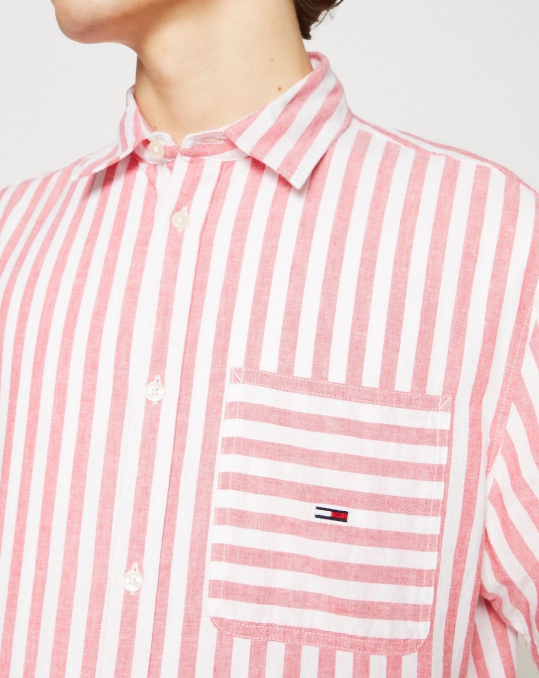 Tommy Hilfiger Camicie: Tommy Jeans Hemd - red (Large) – Nuovo e nell'imballaggio originale da Zürich venduto da Matz2001 4