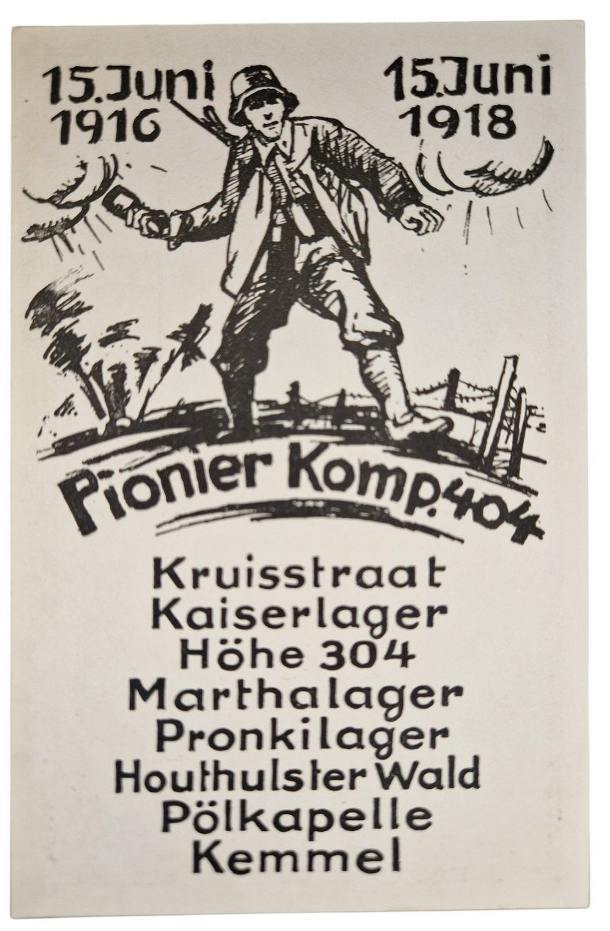 Cartoline postali: Ansichtskarte 1. Weltkrieg Pionier Kompanie 404 – Usato da Mörschwil venduto da aik_x8mc