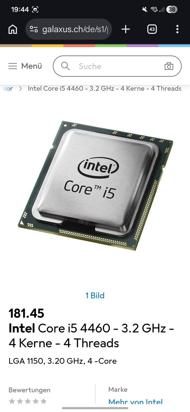 Intel Componenti elettronici: Intel Core i5 4460 - 3.2 GHz - 4 Kerne - 4 Threads – Usato da Cham venduto da ine_2xym 1