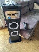 Karaoke Maschine iDance Stage 303 V2 mit 2 Mikrofonen schwar
