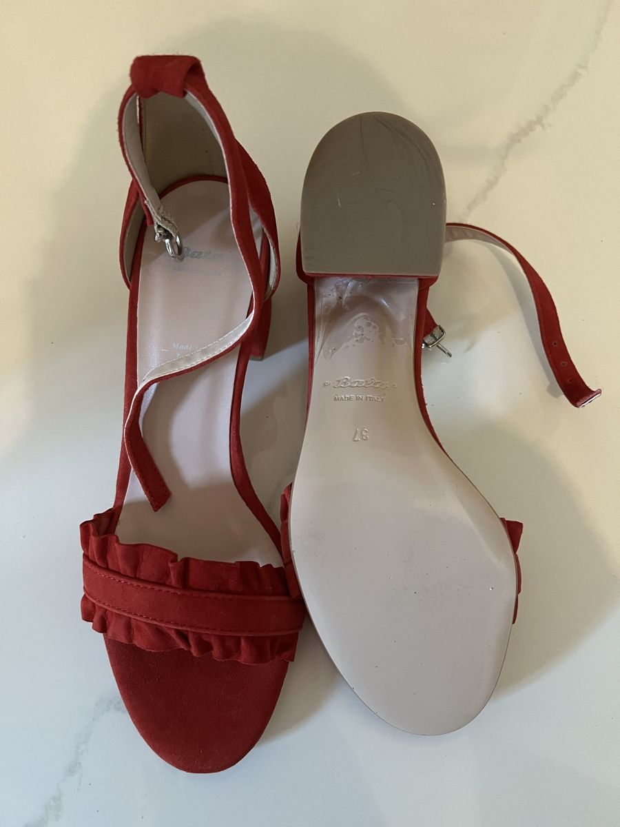 Damenschuhe: Sandalo Bata rosso – Neu (gemäss Beschreibung) aus Sonvico von gborella 1