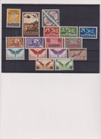 Flugpost Nr. F3 - F13 und Vignetten postfrisch**