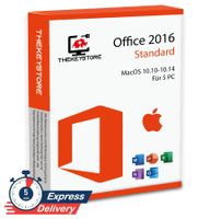 Microsoft Office 2016 Standard MacOS 10.10-10.14 - Für 5 PC