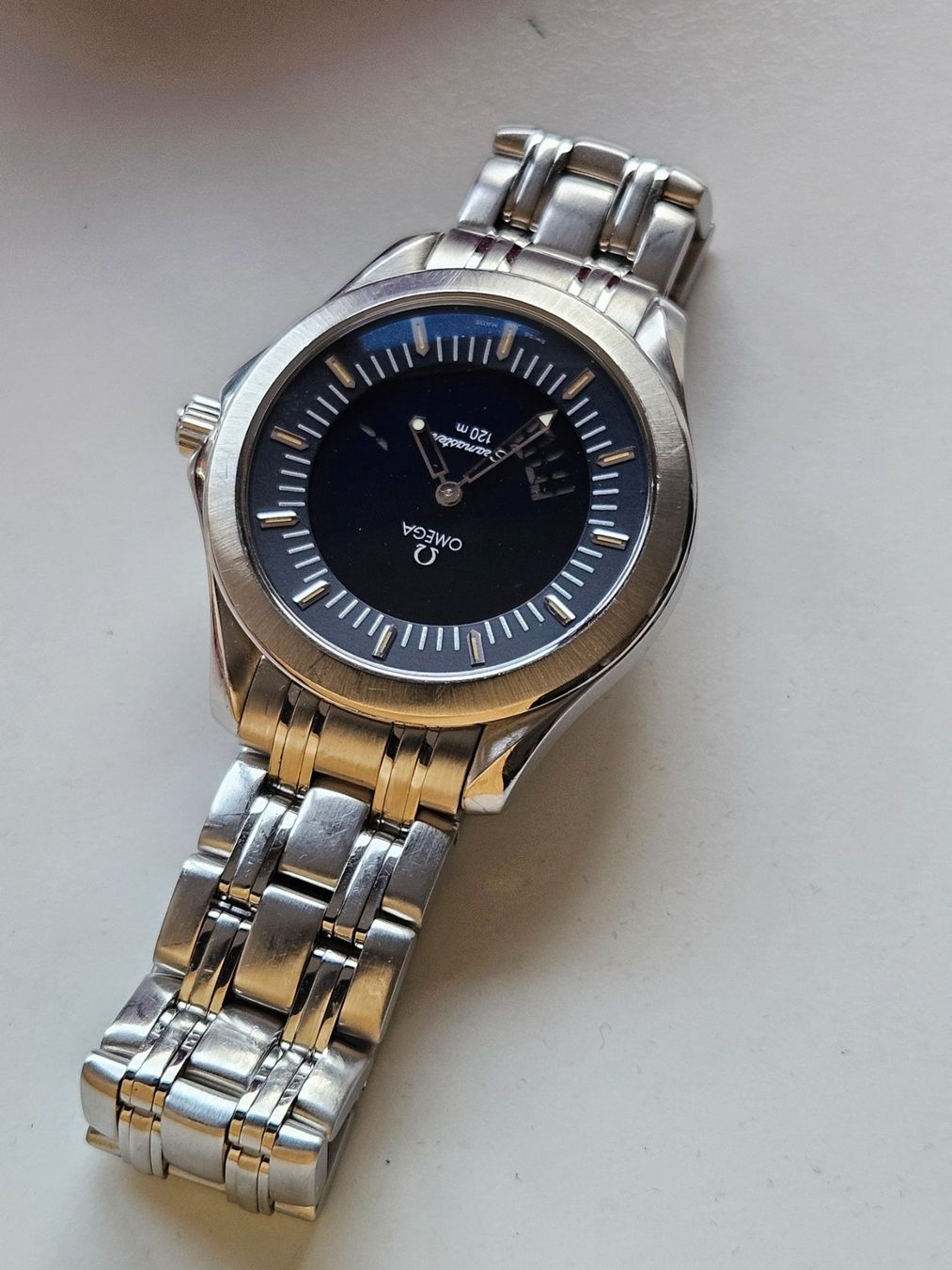 Omega Orologi: Omega Seamaster 120 m Multifunction Quartz mit Box – Usato da Berikon venduto da mmm21 3
