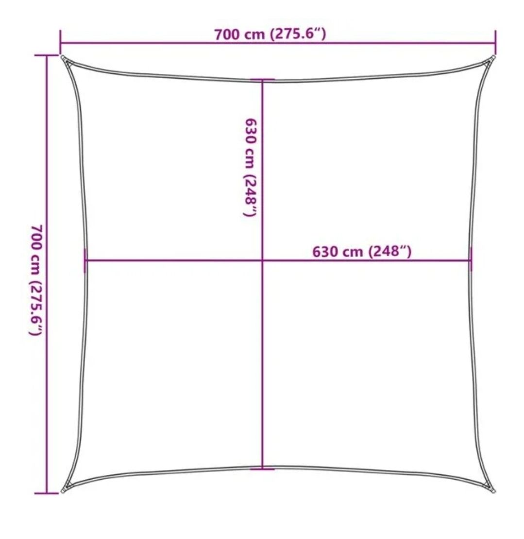 Vidaxl Ombrelloni: Sonnensegel 7x7m  – Nuovo (secondo la descrizione) da Wengi b. Büren venduto da NeReida88 4