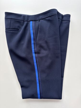 Maison 123 Paris Women's Navy Blue Trousers - Size 42
