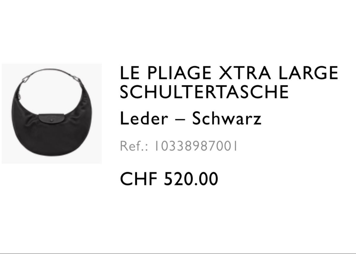Longchamp Borse da donna: Longchamp Schultertasche L   LE PILAGE XTRA – Nuovo e nell'imballaggio originale da Pratteln venduto da Fashionette.D.D. 9