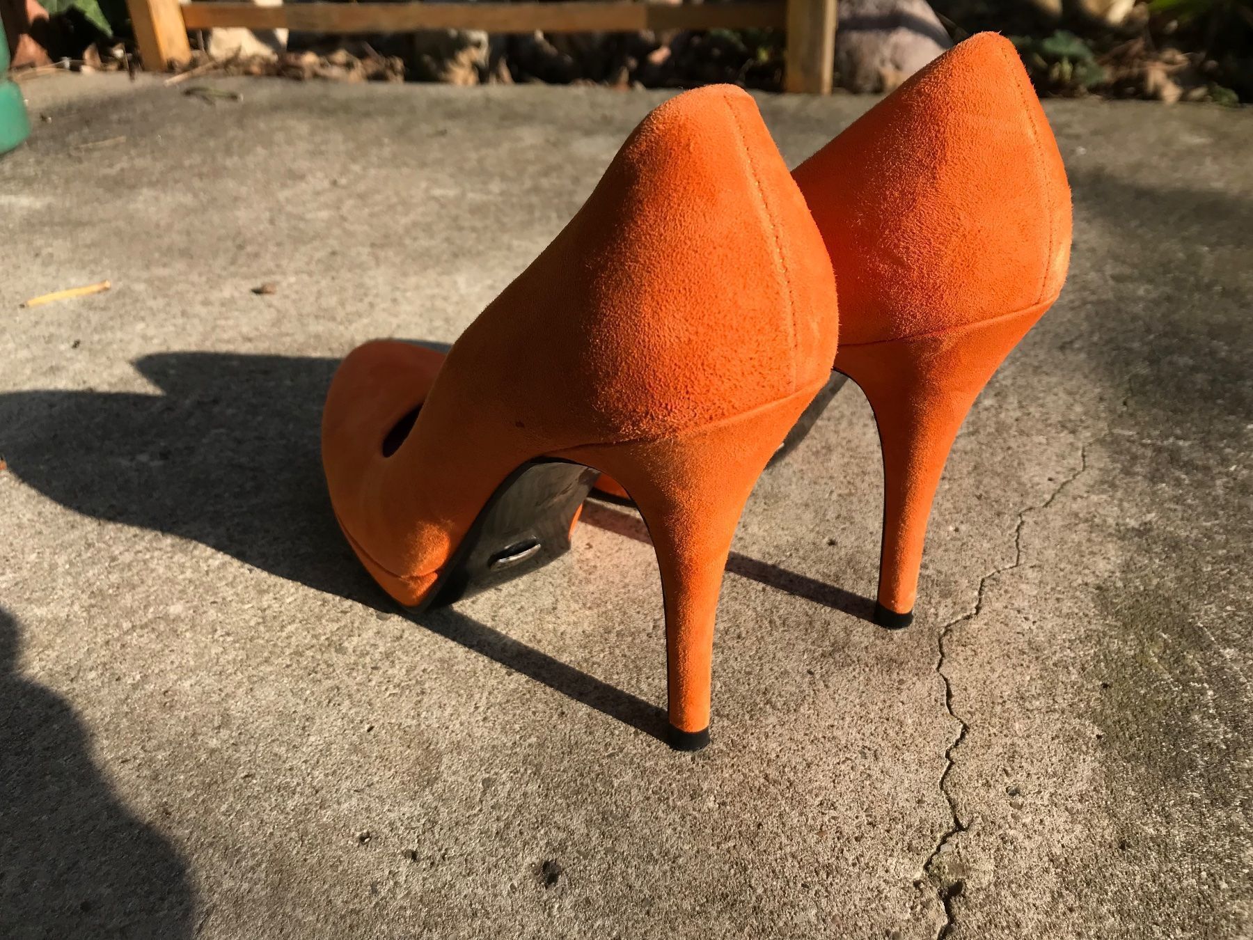 Damenschuhe: Buffalo Wildleder High Heels Grösse 40 orange – Gebraucht aus Basel von jetzt-wird-gemistet 2