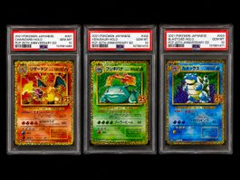 Pokémon PSA 10 Trio - 25th Anniversary Charizard & Co.