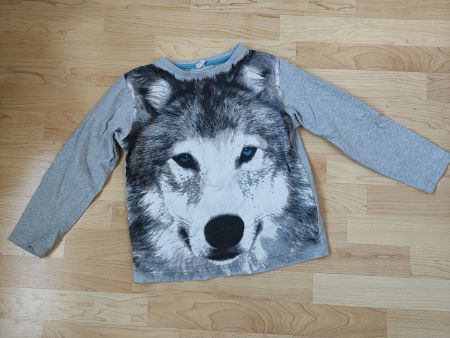 Cooler Wolf Pullover, Sweatshirt Gr. 140