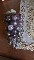 Dekorative Weintraube aus Amethyst / Edelstein – Vintage