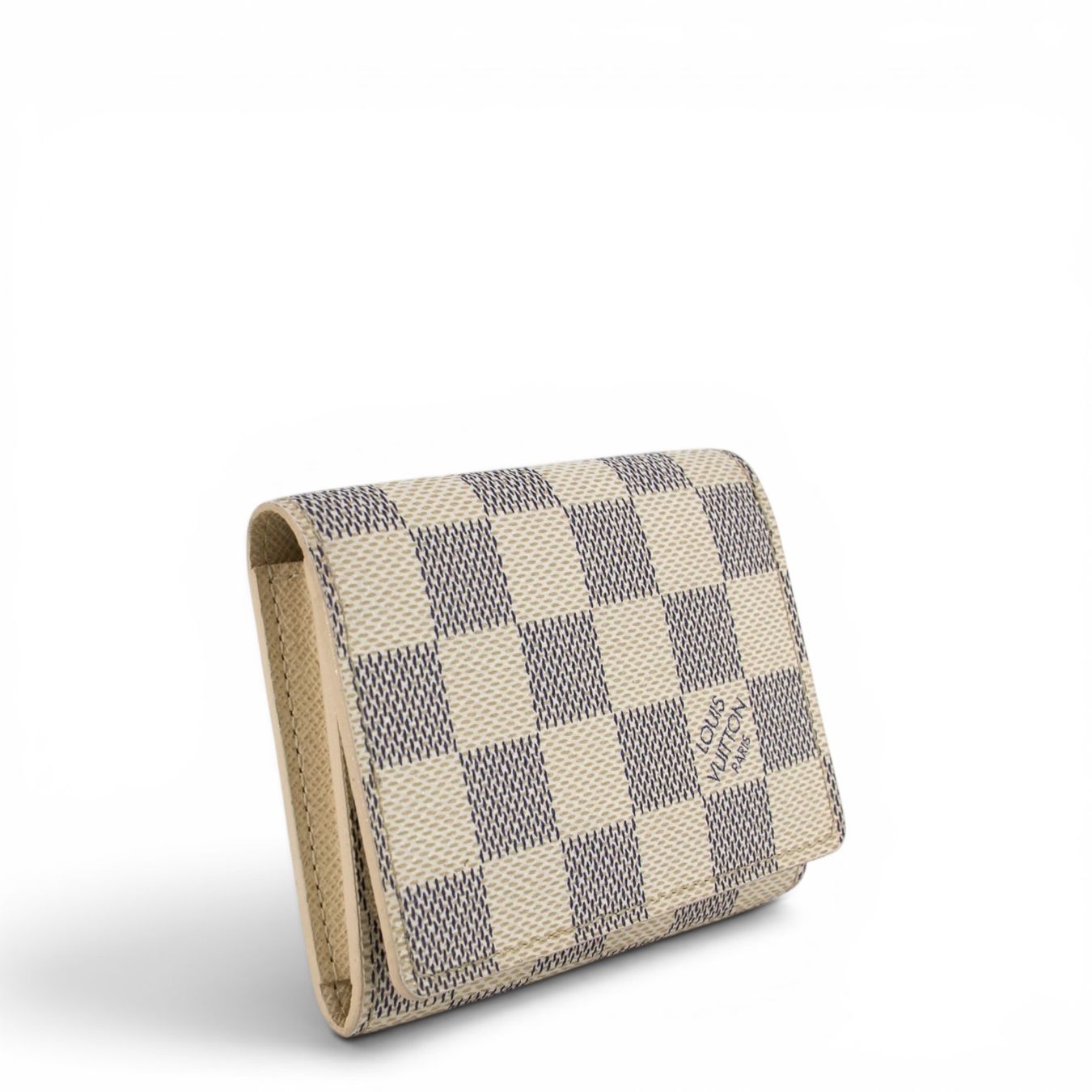 Louis Vuitton Portafogli: Louis Vuitton Envelope carte de visite Damier Azur – Usato da Binningen venduto da Designerlabels 1