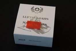 Klein Matterhorn Silbermünze mit Zertifikat signiert Nr.179