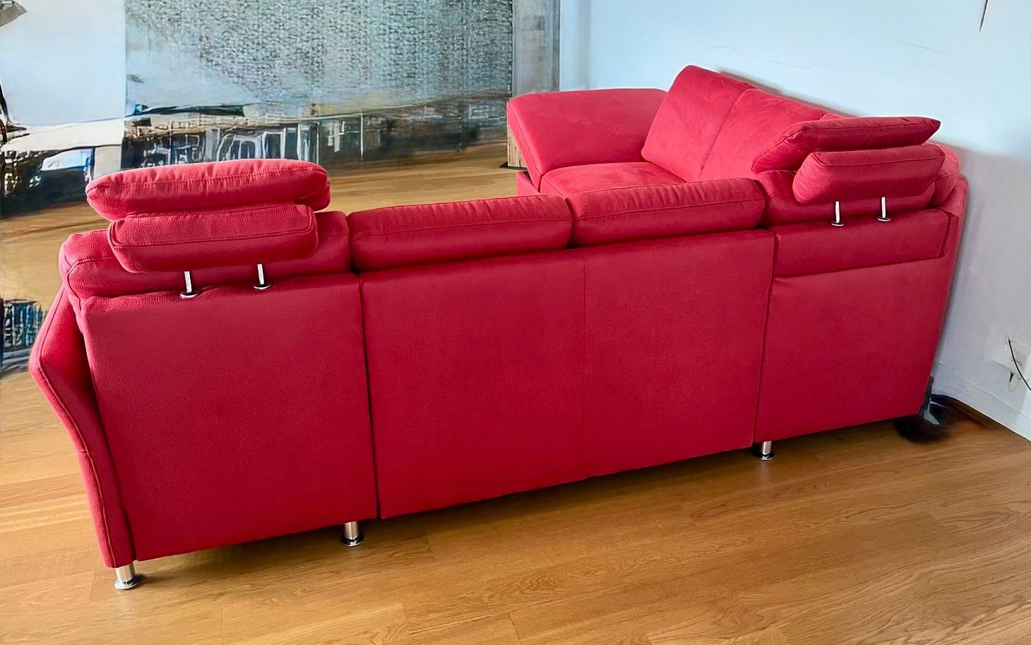 Sofas: Rotes Ecksofa mit Stauraum – D'occasion à Meilen par Malerin64 5