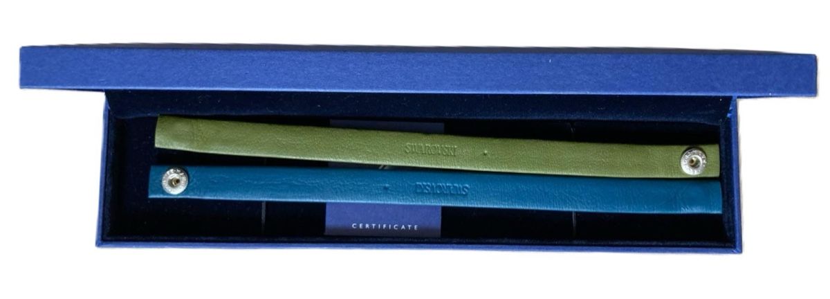 Swarovski Bracciali & Braccialetti: Swarovski Slake Dot Bracelets Set: Blue & Lime, with Box! – Usato da Zürich venduto da mel_nbh7 2