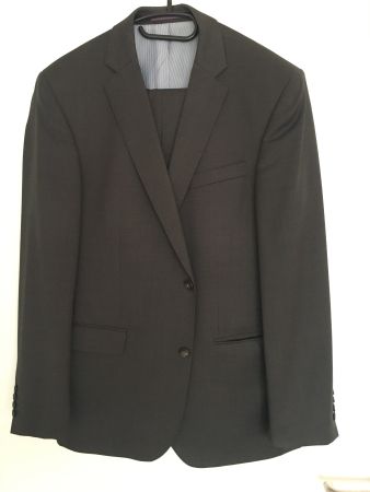 HERREN ANZUG-2-TEILIG-GR.52-ANTHRAZIT-