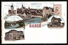 Litho Baden /Schweiz, Restaurant Chalet 