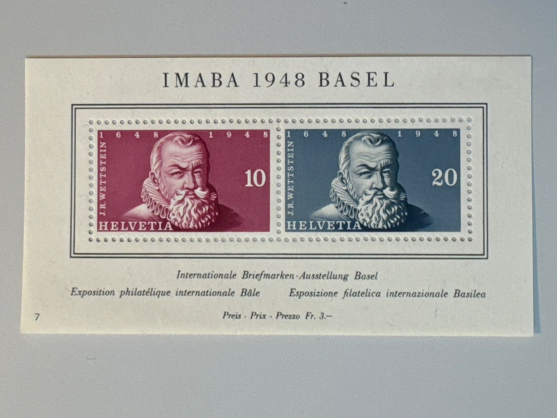 Tous les timbres: 1948 IMABA BASEL, postfrisch – D'occasion à Küssnacht am Rigi par POSTOMASTER