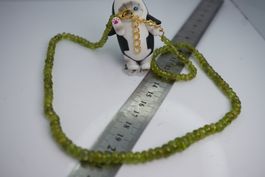 Olivin  Steine  Kette mit  4mm -7mm Verschluss 50cm