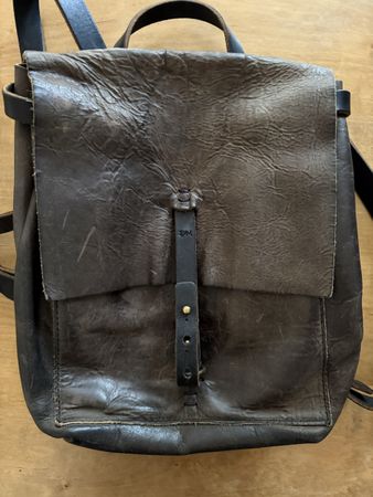 Leder Rucksack SM dunkelbraun gebrauchter Zustand