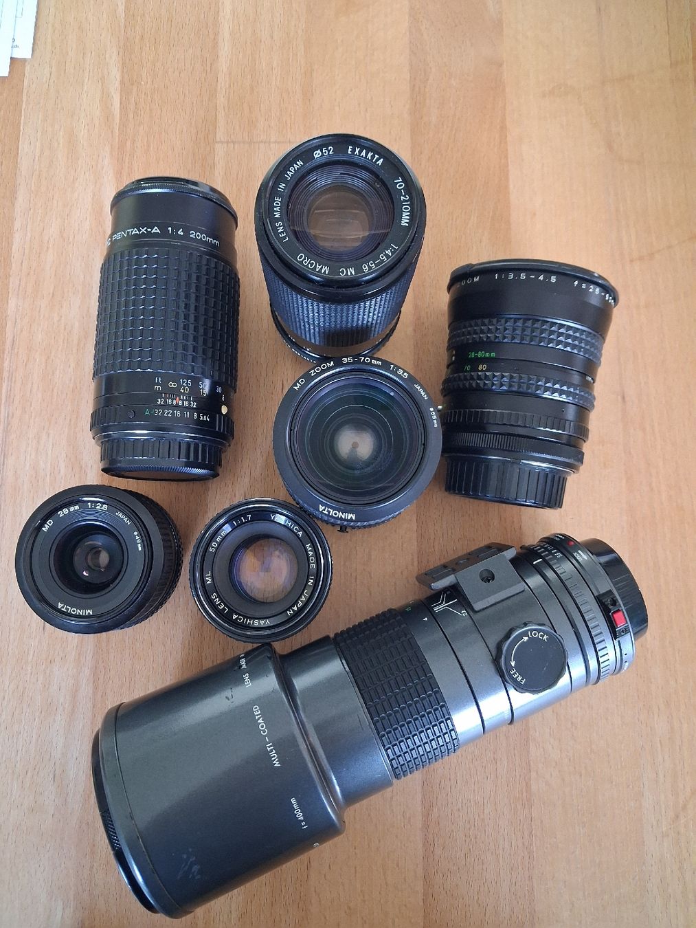 Minolta Obiettivi: Objektive Sigma / Makinon / Pentax / Minolta / Exakta  – Usato da Bürglen TG venduto da Karpfen13