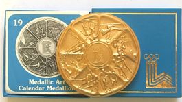 CALENDAR MEDALLION 1980 WINTER OLYMPICS OFFICIAL