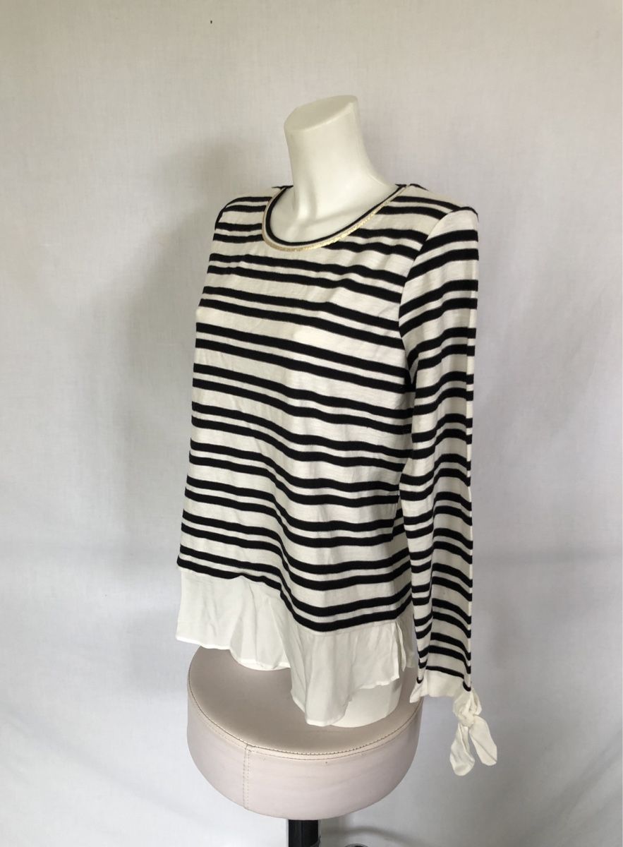 Promod Maglioni & Felpe: Pull-chemise rayé noir blanc Promod 40-42 – Nuovo (secondo la descrizione) da Coppet venduto da Vanessamode 2