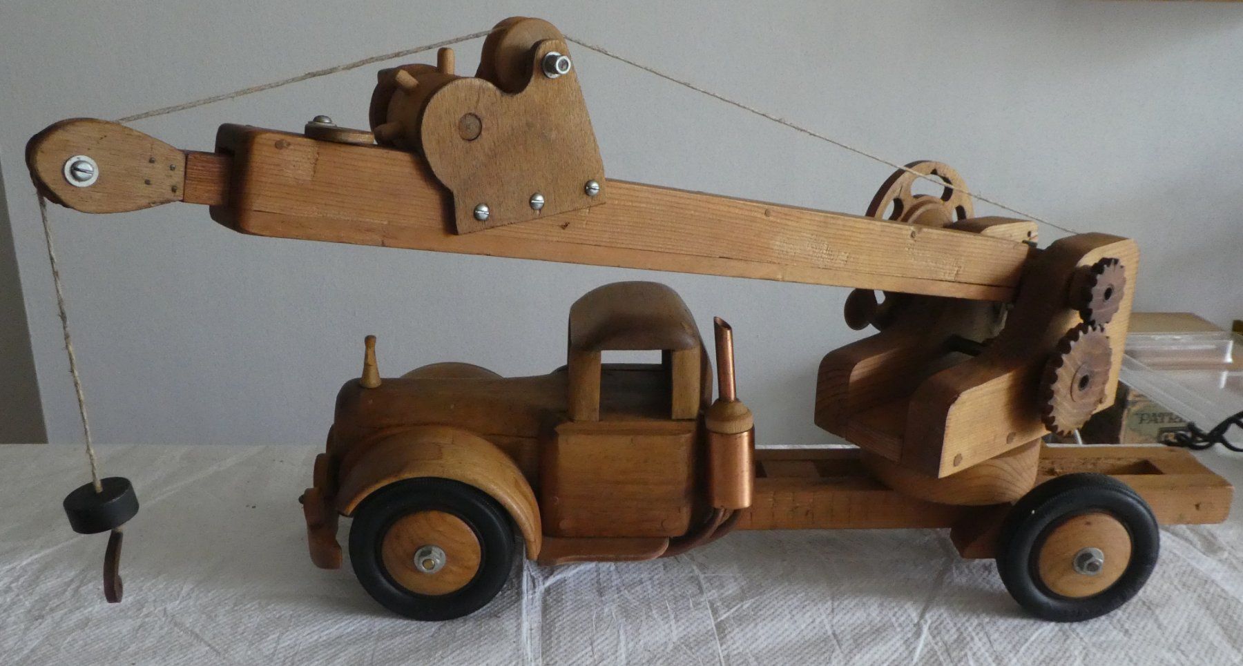 Giocattoli: Holzspielzeug, Kranwagen. – Nuovo (secondo la descrizione) da Diessenhofen venduto da Hundeseele 1