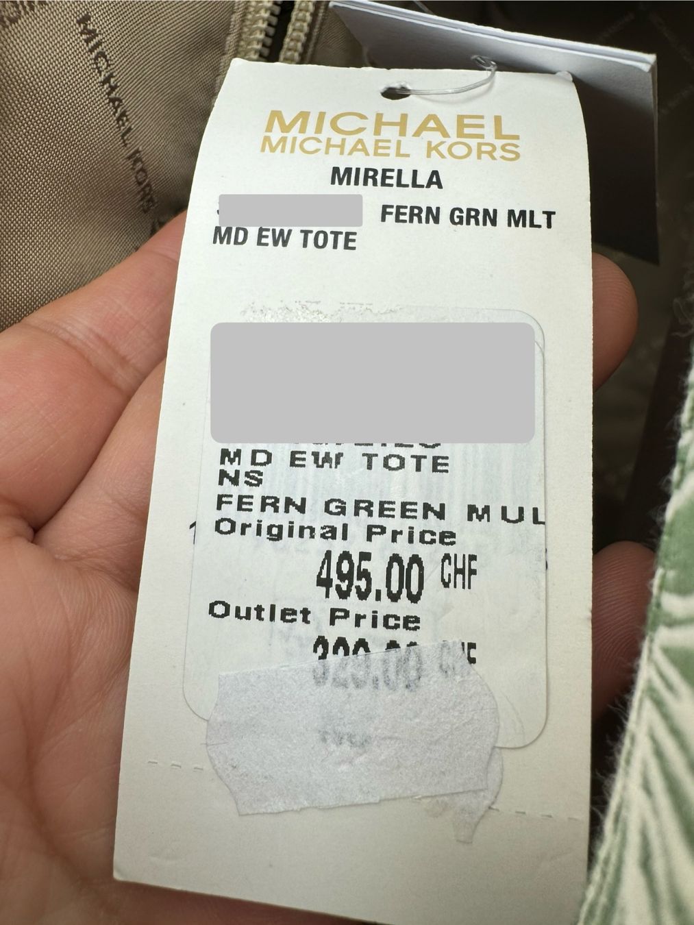 Michael Kors Borse da donna: Michael Kors Tasche fern green multi – Nuovo e nell'imballaggio originale da Wiedlisbach venduto da Sistershop 6