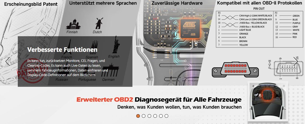 Misurare: Pro OBD2 Diagnosegerät Auto – Nuovo e nell'imballaggio originale da Geneve venduto da Titi2008 5